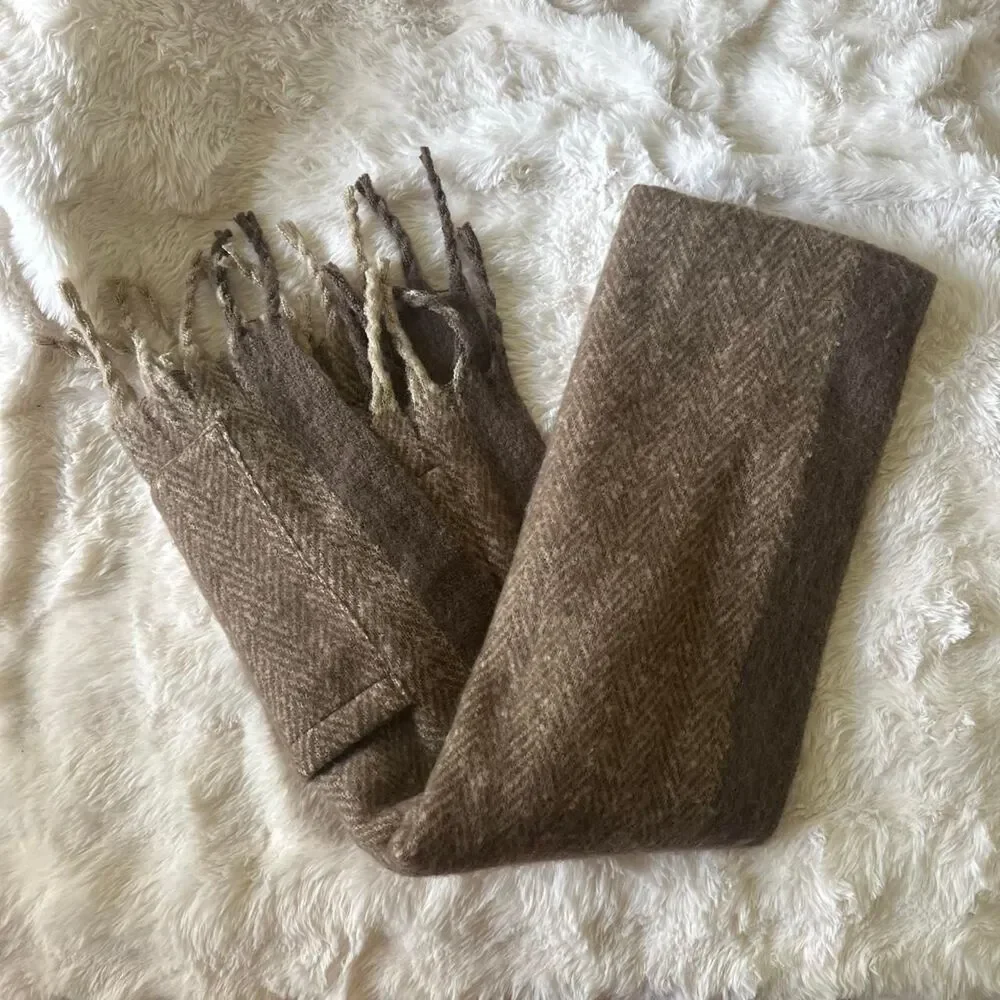 Unbranded Women's Brown and Tan Scarf-wraps